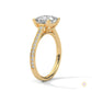 2.25 Ct. Princess Cathedral Pavé Ring