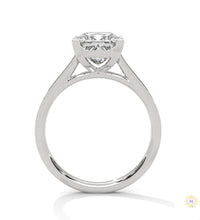 2.25 Ct. Princess Cathedral Pavé Ring