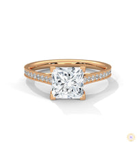 2.25 Ct. Princess Cut Pavé Ring