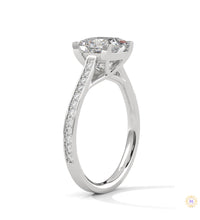 2.25 Ct. Princess Cut Pavé Ring