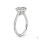 2.25 Ct. Princess Cut Pavé Ring
