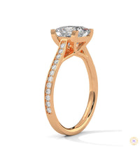 2.25 Ct. Princess Cut Pavé Ring