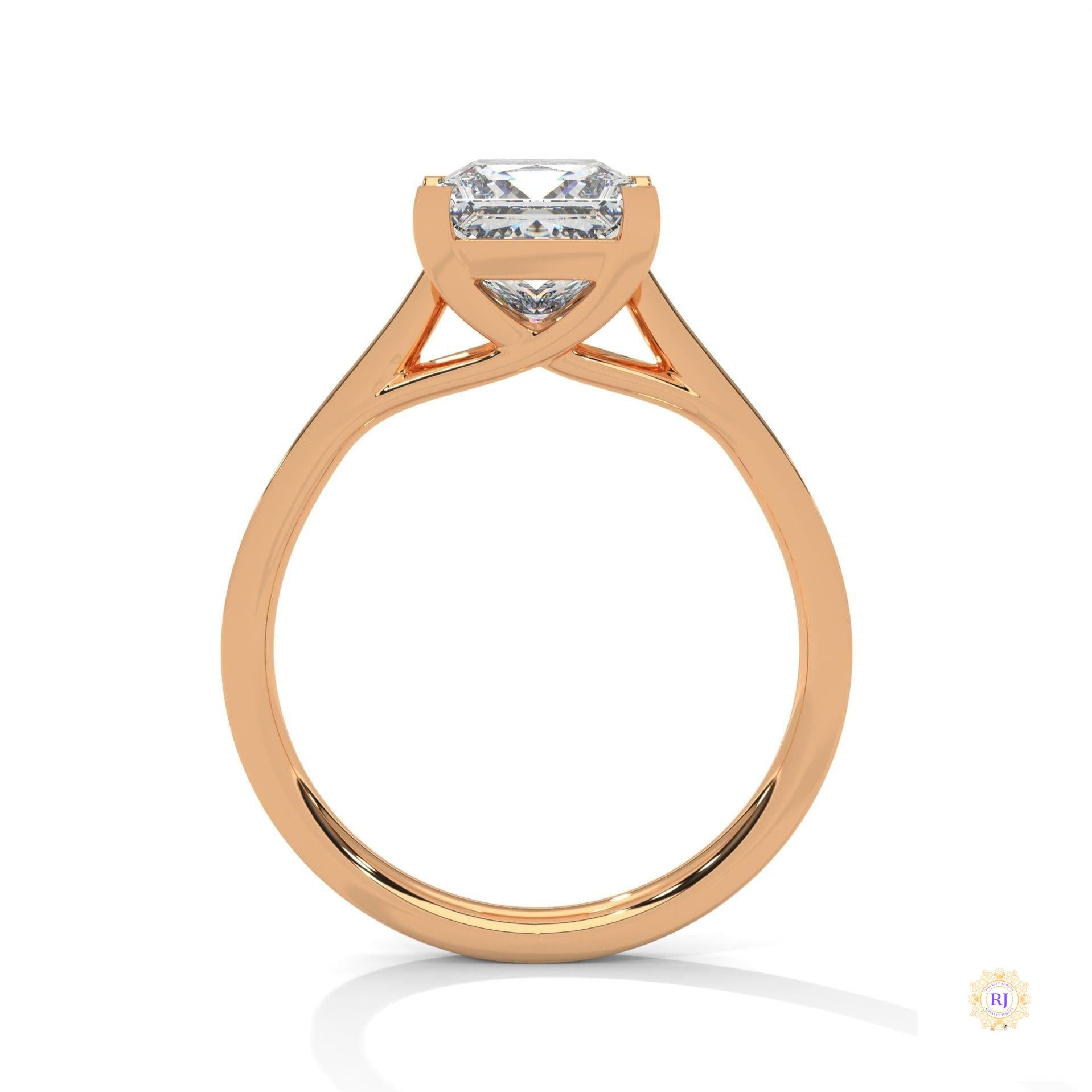 2.25 Ct. Princess Cut Pavé Ring