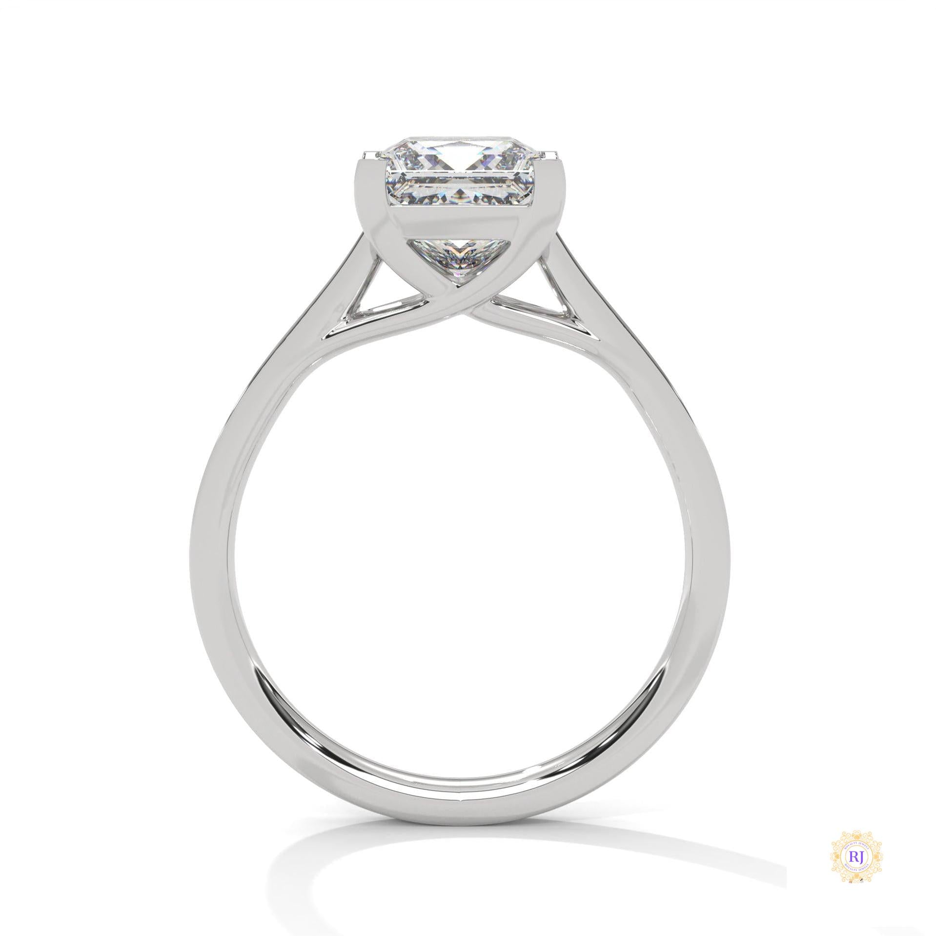 2.25 Ct. Princess Cut Pavé Ring