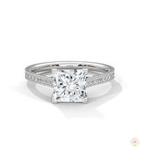 2.25 Ct. Princess Cut Pavé Ring