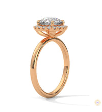 2.25 Ct. Round Diamond Halo Engagement Ring
