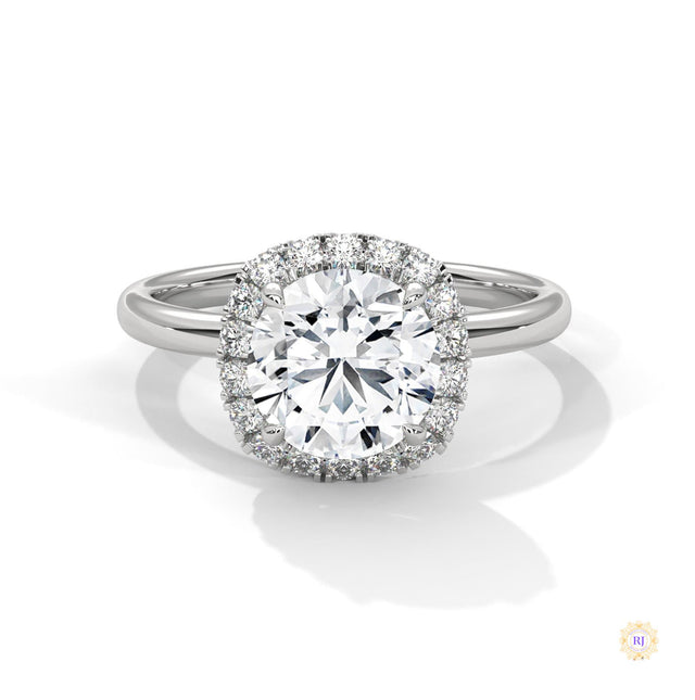 2.25 Ct. Round Diamond Halo Engagement Ring