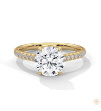 2.25 Ct. Round Lab Diamond Pavé Ring