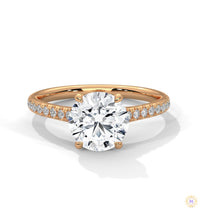 2.25 Ct. Round Lab Diamond Pavé Ring