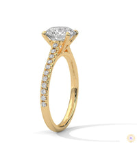 2.25 Ct. Round Lab Diamond Pavé Ring