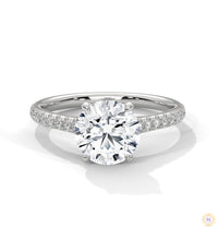 2.25 Ct. Round Lab Diamond Pavé Ring
