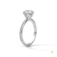 2.25 Ct. Six-Prong Pavé Diamond Ring