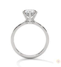 2.25 Ct. Six-Prong Pavé Diamond Ring