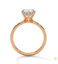 2.25 Ct. Six-Prong Pavé Diamond Ring