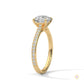 2.25 Ct. Solitaire Pavé Lab Diamond Ring