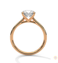 2.25 Ct. Solitaire Pavé Lab Diamond Ring
