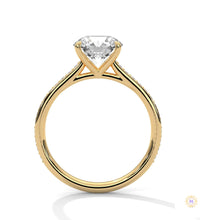 2.25 Ct. Solitaire Pavé Lab Diamond Ring