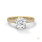 2.25 Ct. Solitaire Pavé Lab Diamond Ring