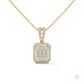 2.3 CT. Baguette & Round Diamond Pendant