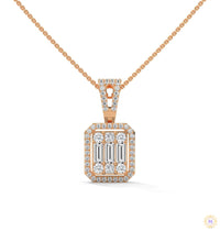 2.3 CT. Baguette & Round Diamond Pendant