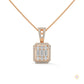 2.3 CT. Baguette & Round Diamond Pendant