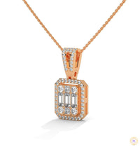 2.3 CT. Baguette & Round Diamond Pendant