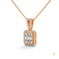 2.3 CT. Baguette & Round Diamond Pendant