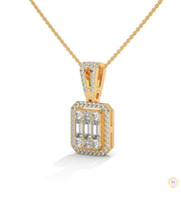 2.3 CT. Baguette & Round Diamond Pendant