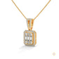 2.3 CT. Baguette & Round Diamond Pendant