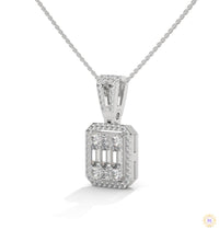 2.3 CT. Baguette & Round Diamond Pendant
