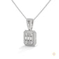 2.3 CT. Baguette & Round Diamond Pendant
