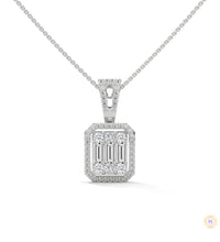 2.3 CT. Baguette & Round Diamond Pendant