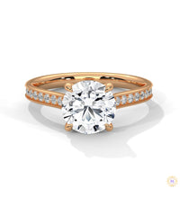 2.30 Ct. Cathedral Pavé Lab Diamond Ring