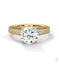 2.30 Ct. Cathedral Pavé Lab Diamond Ring