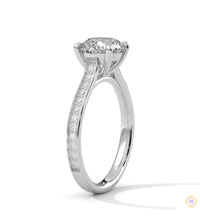 2.30 Ct. Cathedral Pavé Lab Diamond Ring