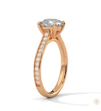 2.30 Ct. Cathedral Pavé Lab Diamond Ring