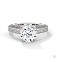 2.30 Ct. Cathedral Pavé Lab Diamond Ring