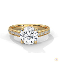 2.30 Ct. Pavé Lab Diamond Engagement Ring