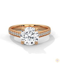 2.30 Ct. Pavé Lab Diamond Engagement Ring