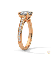 2.30 Ct. Pavé Lab Diamond Engagement Ring
