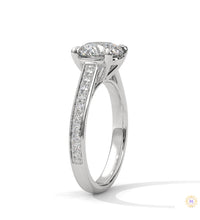 2.30 Ct. Pavé Lab Diamond Engagement Ring