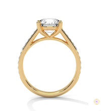 2.30 Ct. Pavé Lab Diamond Engagement Ring