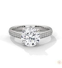 2.30 Ct. Pavé Lab Diamond Engagement Ring