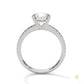 2.30 Ct. Round Pavé Solitaire Engagement Ring