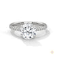 2.30 Ct. Round Pavé Solitaire Engagement Ring