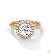 2.35 Ct. Halo Lab Diamond Engagement Ring