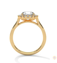 2.35 Ct. Halo Lab Diamond Engagement Ring