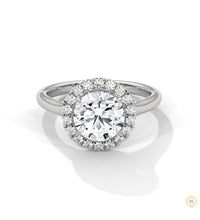 2.35 Ct. Halo Lab Diamond Engagement Ring