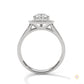 2.35 Ct. Pear Halo Lab Diamond Engagement Ring