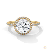2.35 Ct. Round Halo Lab Diamond Engagement Ring